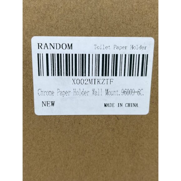 2 Chrome Wall Mount Toilet Paper Holder Modern Design 4c - Picture 3 of 6